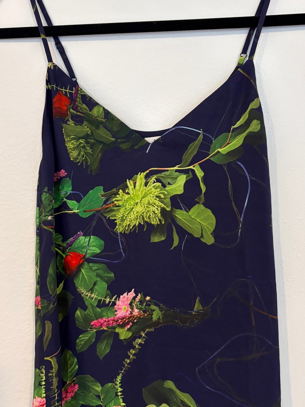 Babaton Navy Floral Slip Cami